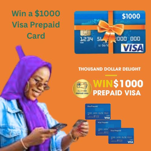 Win a $1000 Visa Prepaid Card