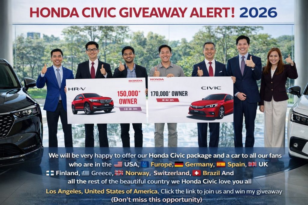 Free Giveaway Honda Car 2026